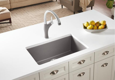 Blanco Precis 27 Single Bowl Granite Composite Sink In Silgranit Puradur