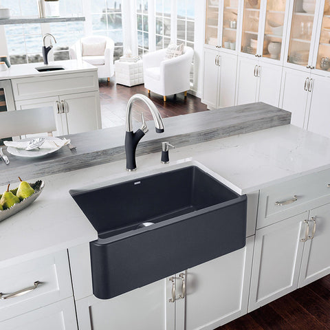 Blanco Ikon 30 Apron Front Granite Composite Sink In Silgranit Puradur