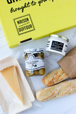 Goat labneh & olives toast | Maison Duffour 