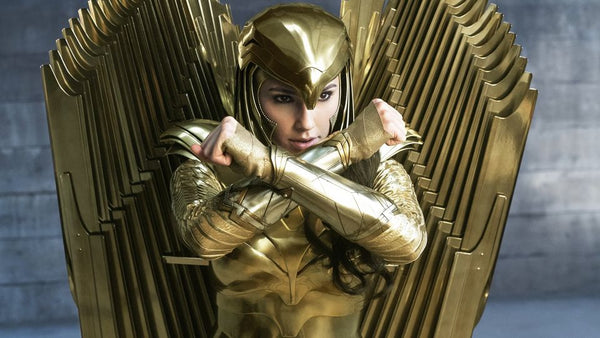 Wonder Woman, seen here wearing the Golden Eagle Armor