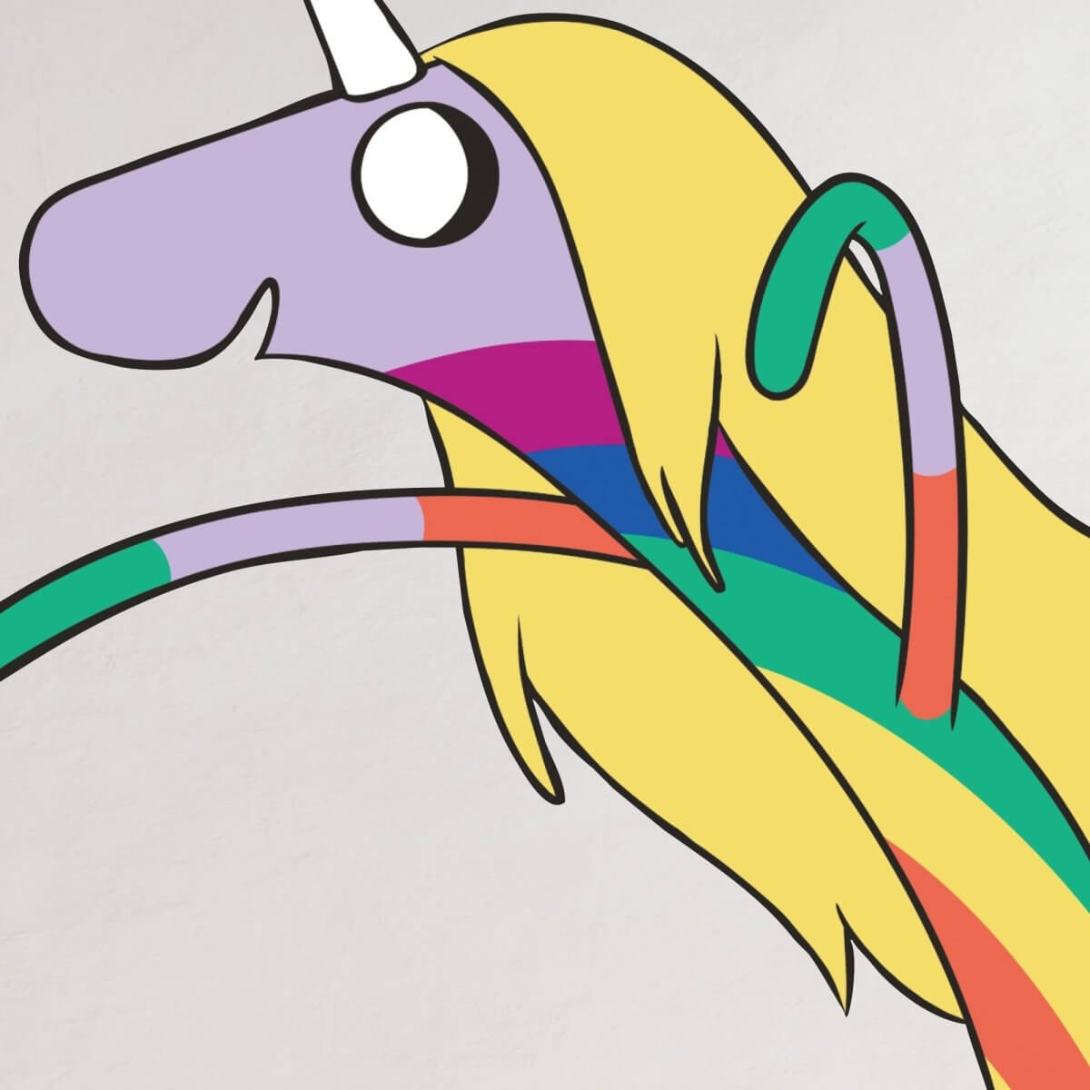 rainbow unicorn adventure time