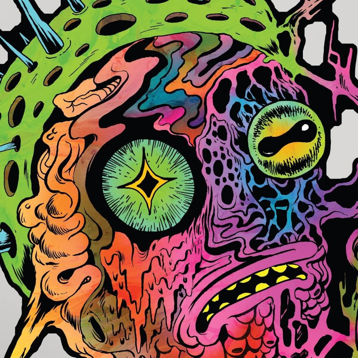 Rick and Morty, melting, trippy, HD phone wallpaper