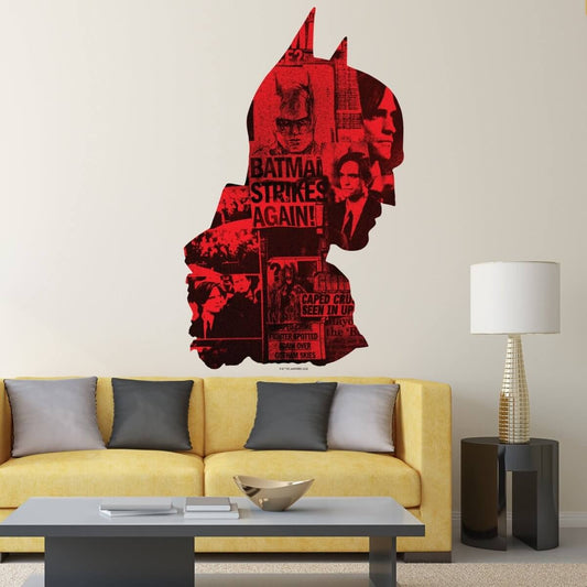 Buy Divinedesigns Multicolor Vinyl Red And Black Batman Wall