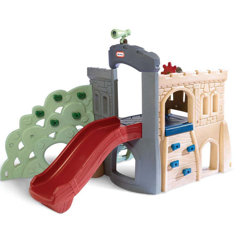 little tikes slide with rock climbing wall