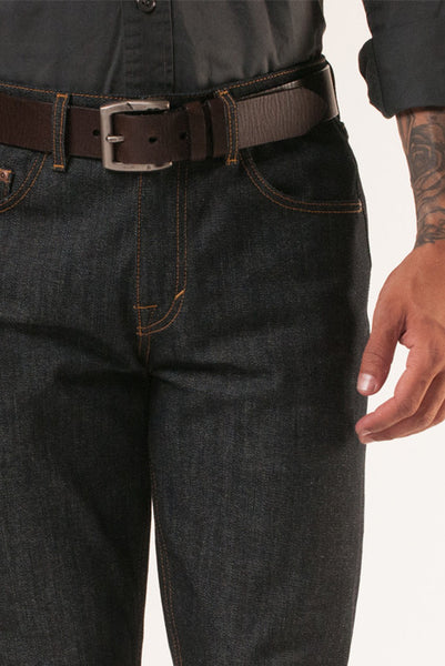 Double Down Brown Leather Belt – denimkratos