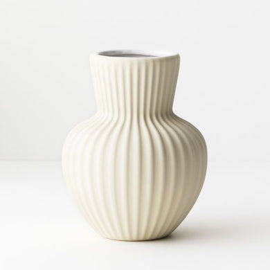 Palina Vase | Ivory-Ceramic Vase-Magnolia Lane