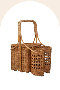 Lover's Picnic Basket with bottle holders by Wandering Folk, Magnolia Lane