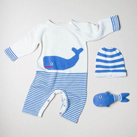 Organic Whale Baby Gift Set
