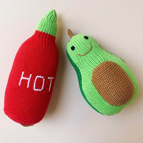 Hot Sauce and Avocado Rattles