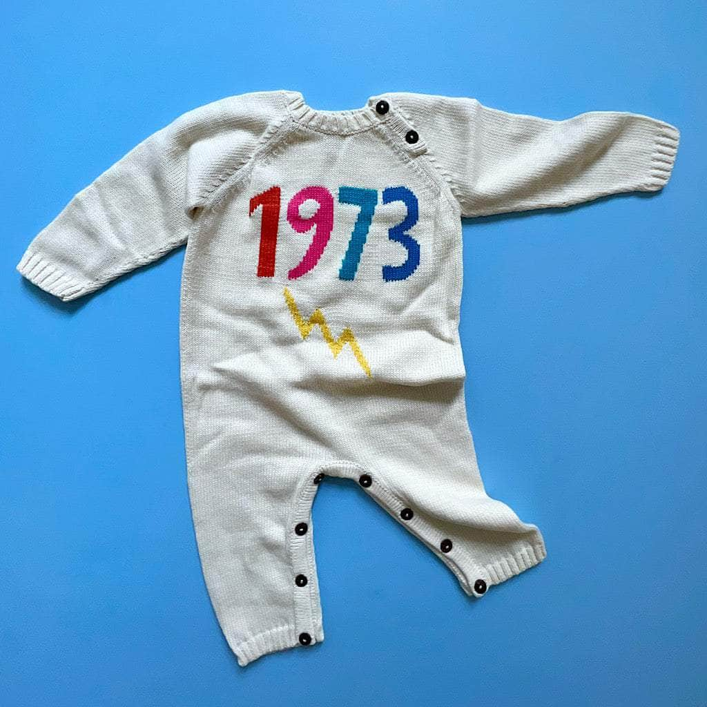 Image of Knit Baby Romper - 1973