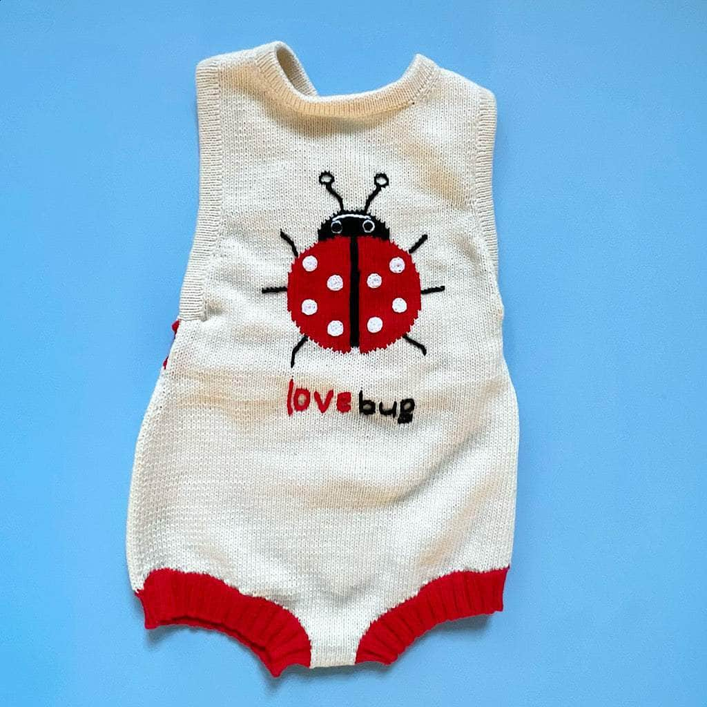 Image of Love Bug Knit Onesie, Organic