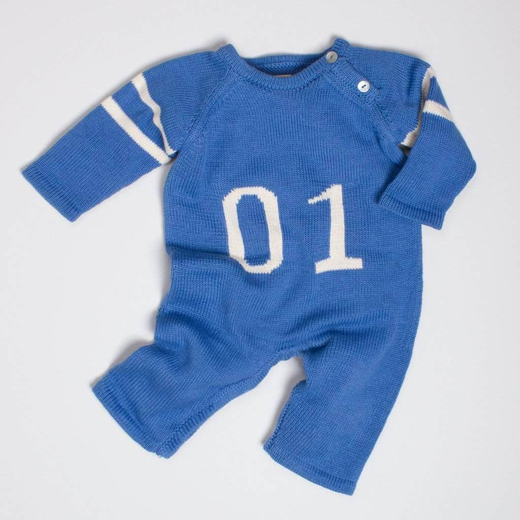 Image of Organic Baby Romper, Knit - Sports