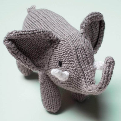 Toni Baby Elephant Toy - Organic Newborn Rattle, Estella