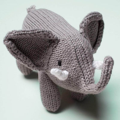 Estella Organic Cotton Handmade Baby Rattle - Brachiosaurus