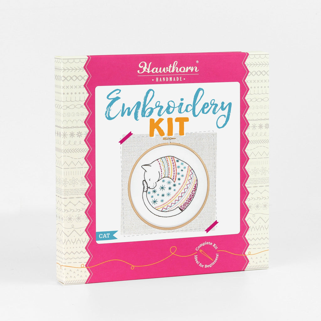 Cat Embroidery Kit
