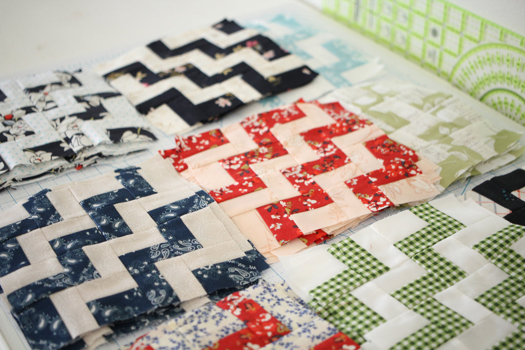 Rail Fence Ripple quilt WIP - October House Fiber Arts Journal - Summer time is Quilting Time