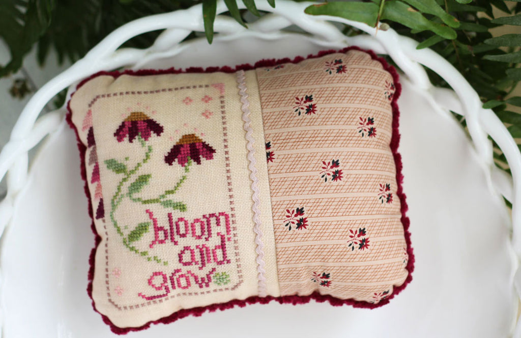 Bloom and Grow Cross Stitch Pattern - October House Fiber Arts journal