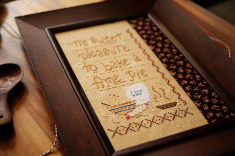 sweet pleasure - cross stitch pattern - october house fiber arts journal
