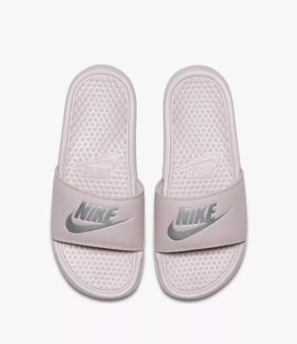 nike benassi slides rose