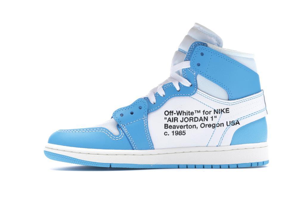 air jordan off white university blue