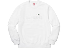 supreme lacoste crewneck white