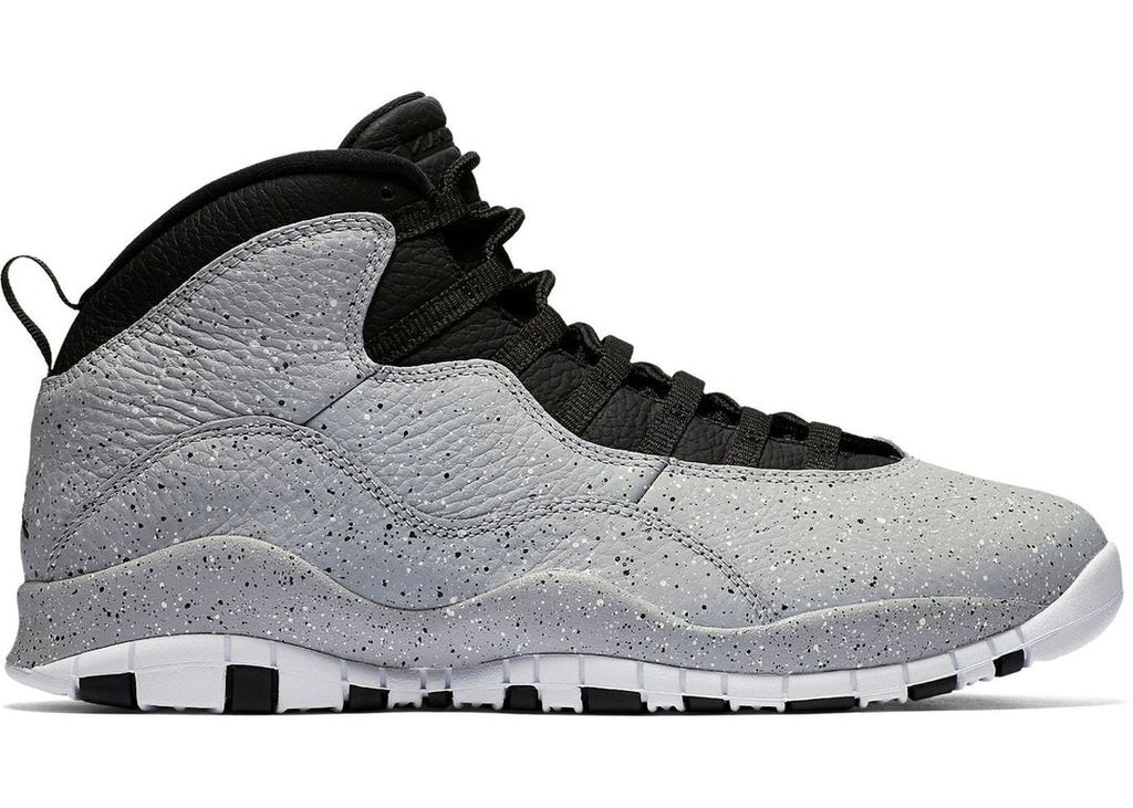 grey and black jordan 10s