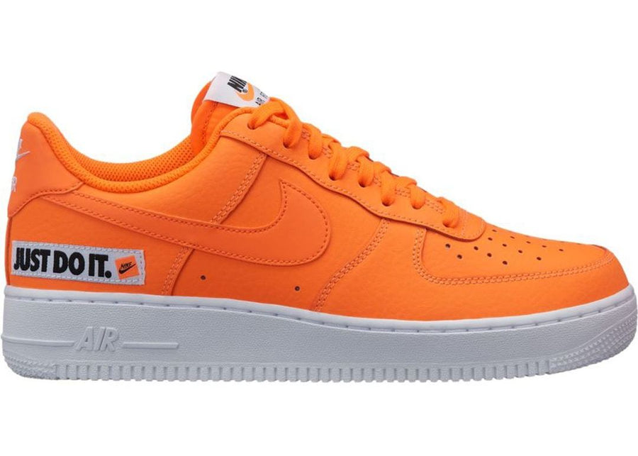 nike air force one orange just do it