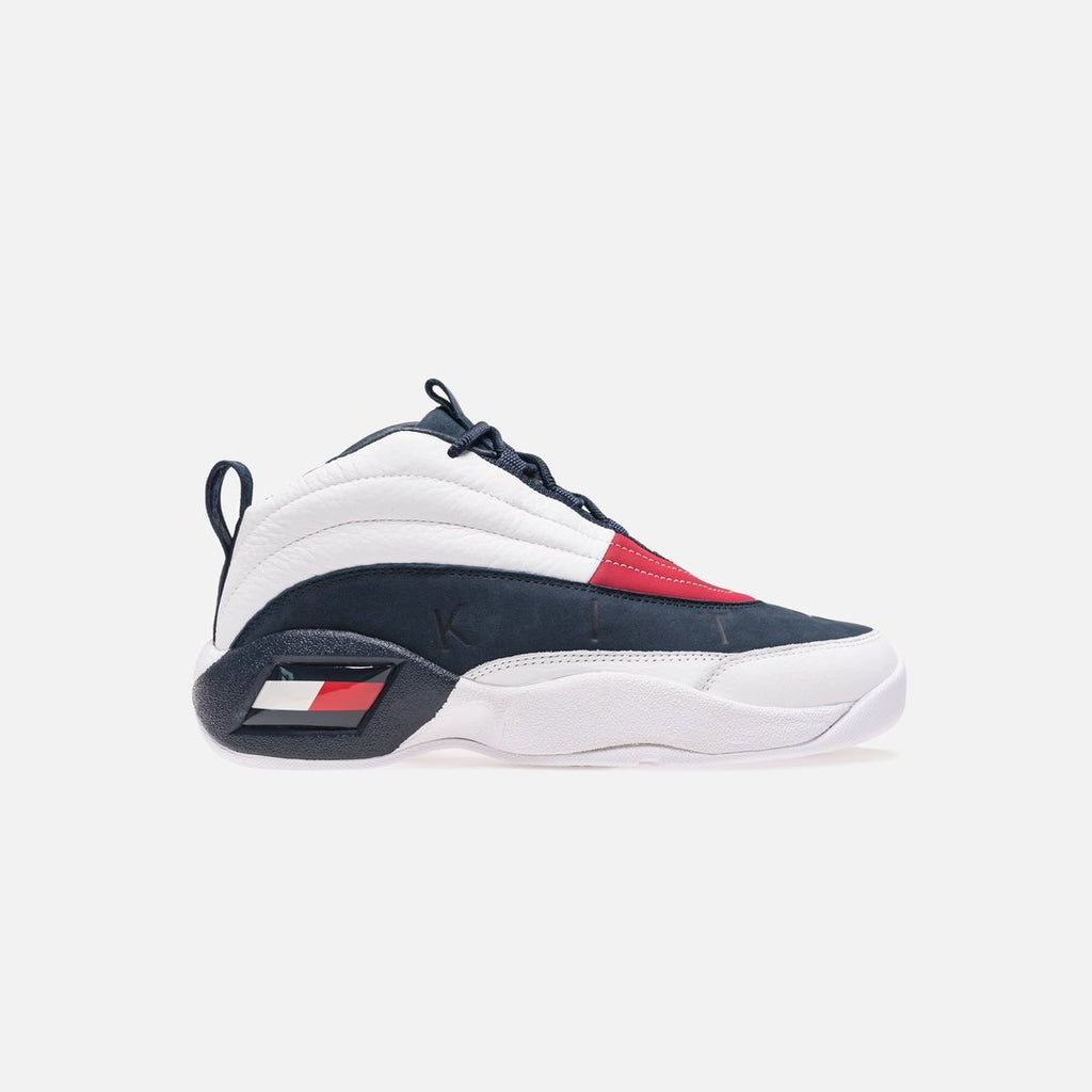 tommy hilfiger skew lux basketball sneaker kith white