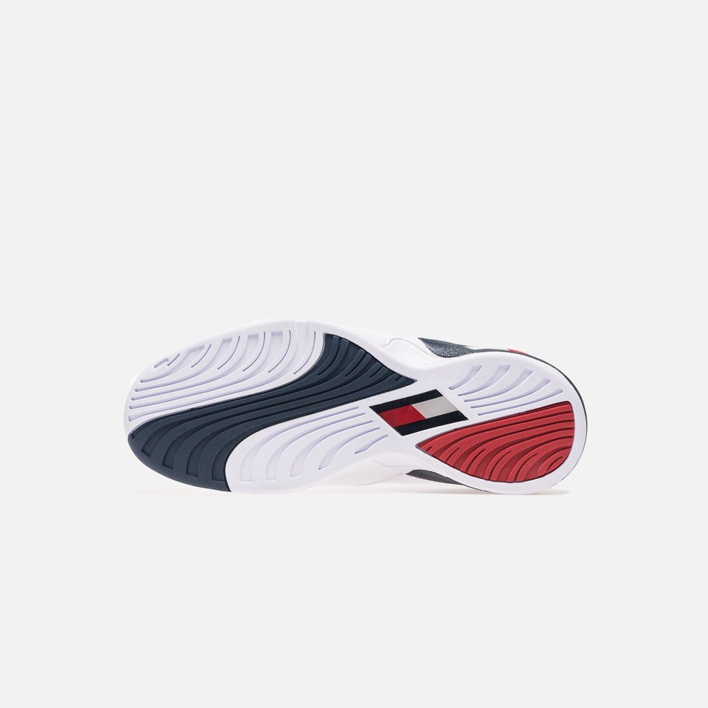 tommy hilfiger skew lux basketball sneaker kith white