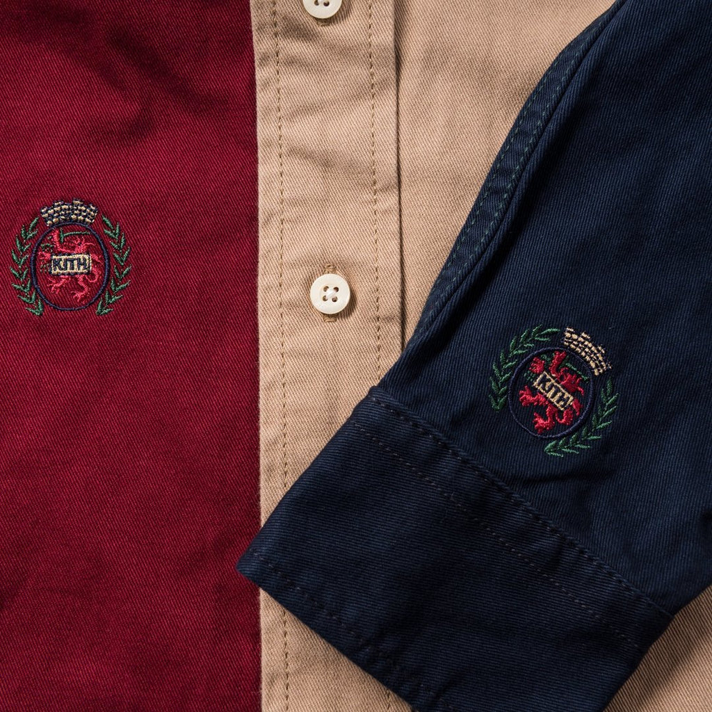 kith x tommy hilfiger crest hoodie multi