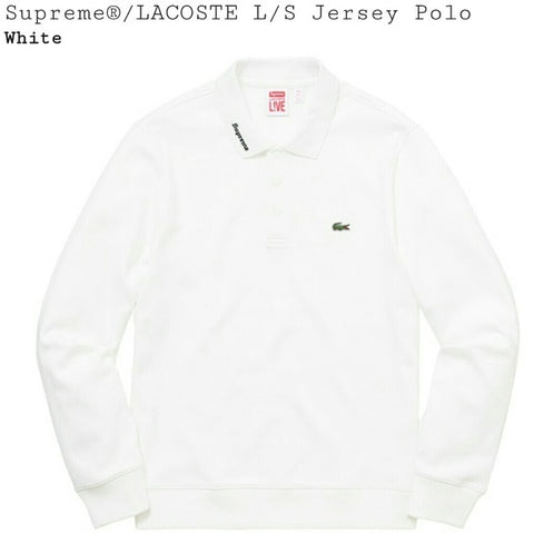 supreme lacoste long sleeve polo