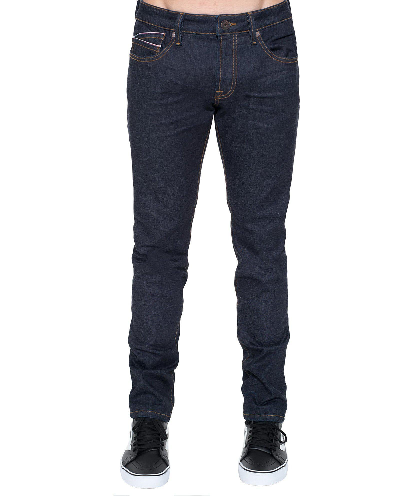 CULT OF INDIVIDUALITY ROCKER SLIM DENIM JEANS PREMIUM STRETCH IN RINSE ...