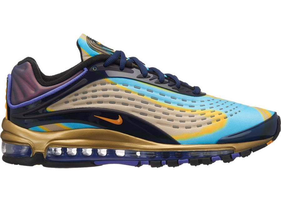 nike air max deluxe midnight navy laser orange