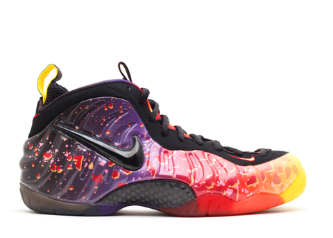 Nike Foamposite Pro Bright Crimson Metallic Platinum Black ...