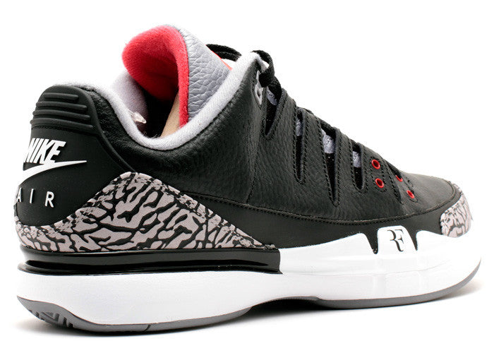 nike zoom vapor aj3 black cement