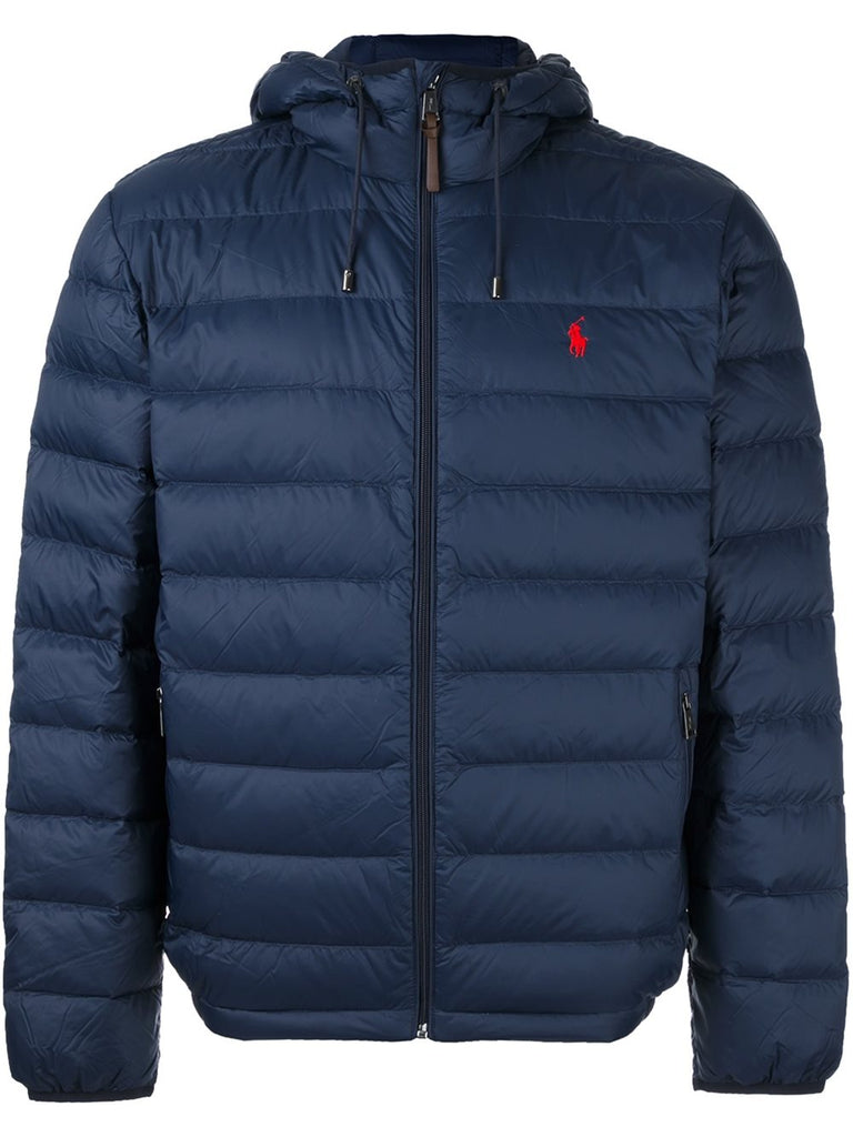 navy blue polo jacket