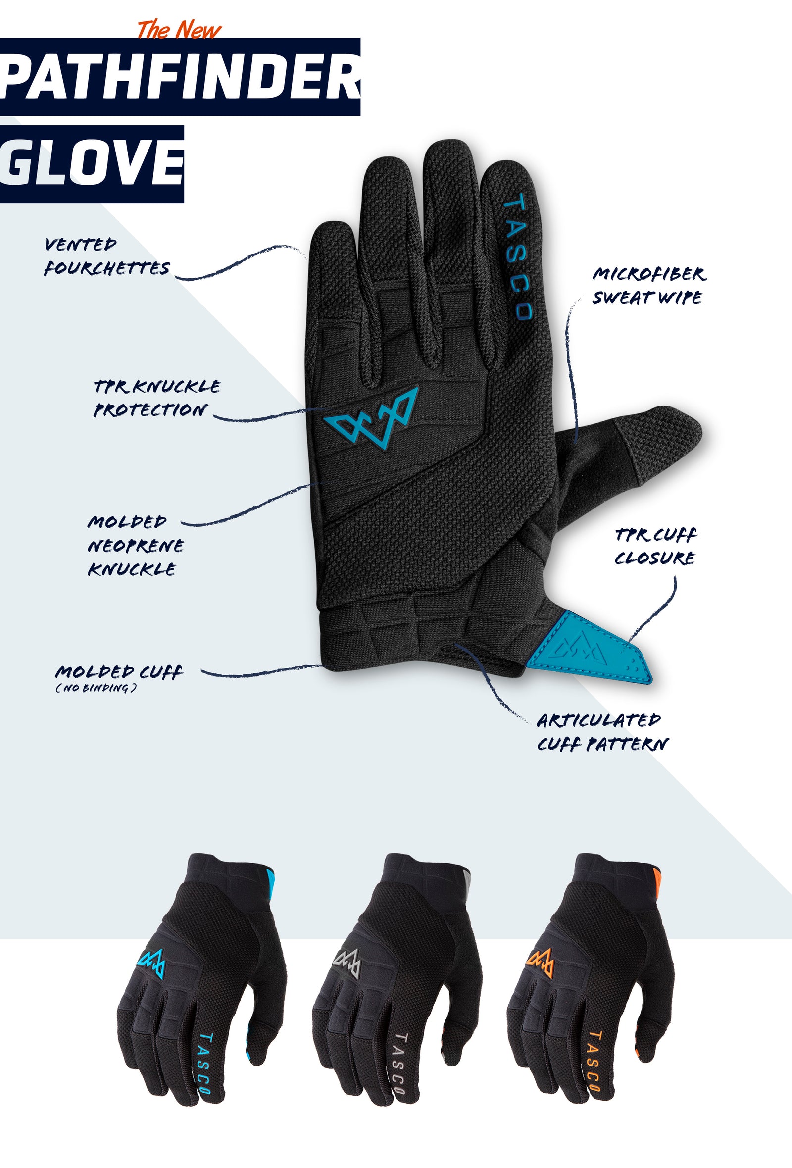 tasco mtb gloves