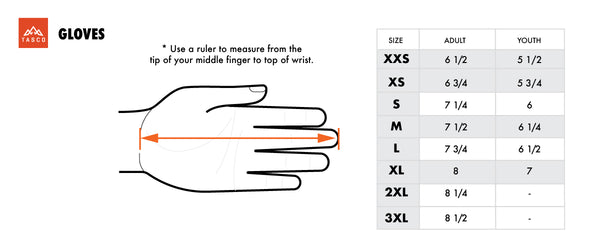 gloves size chart