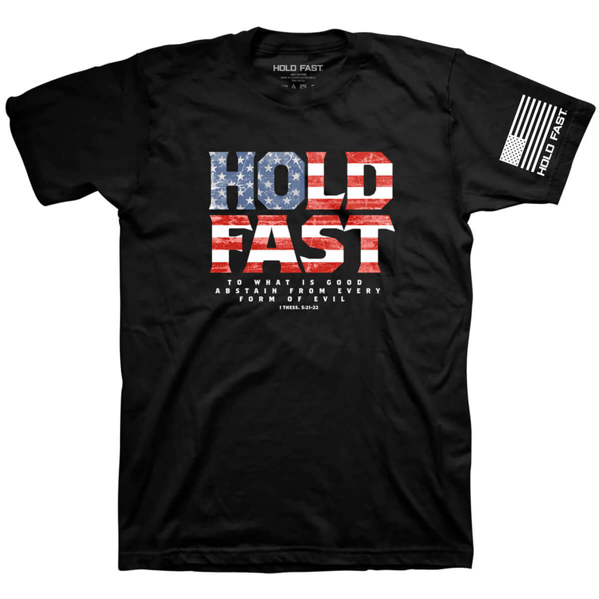 Image of HOLD FAST Mens T-Shirt Hold Fast Flag