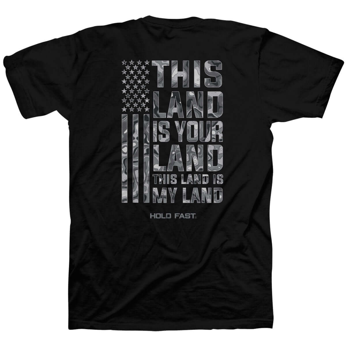 Image of HOLD FAST Mens T-Shirt This Land Is Your Land