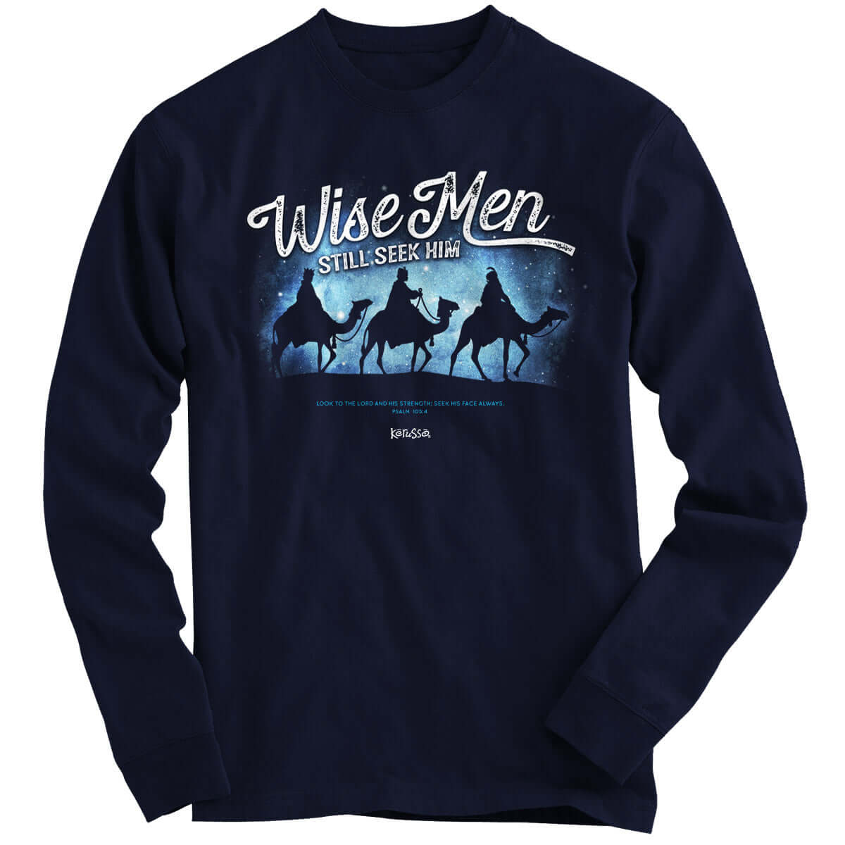 Image of Kerusso Mens Long Sleeve Christian T-Shirt Three Wise Men