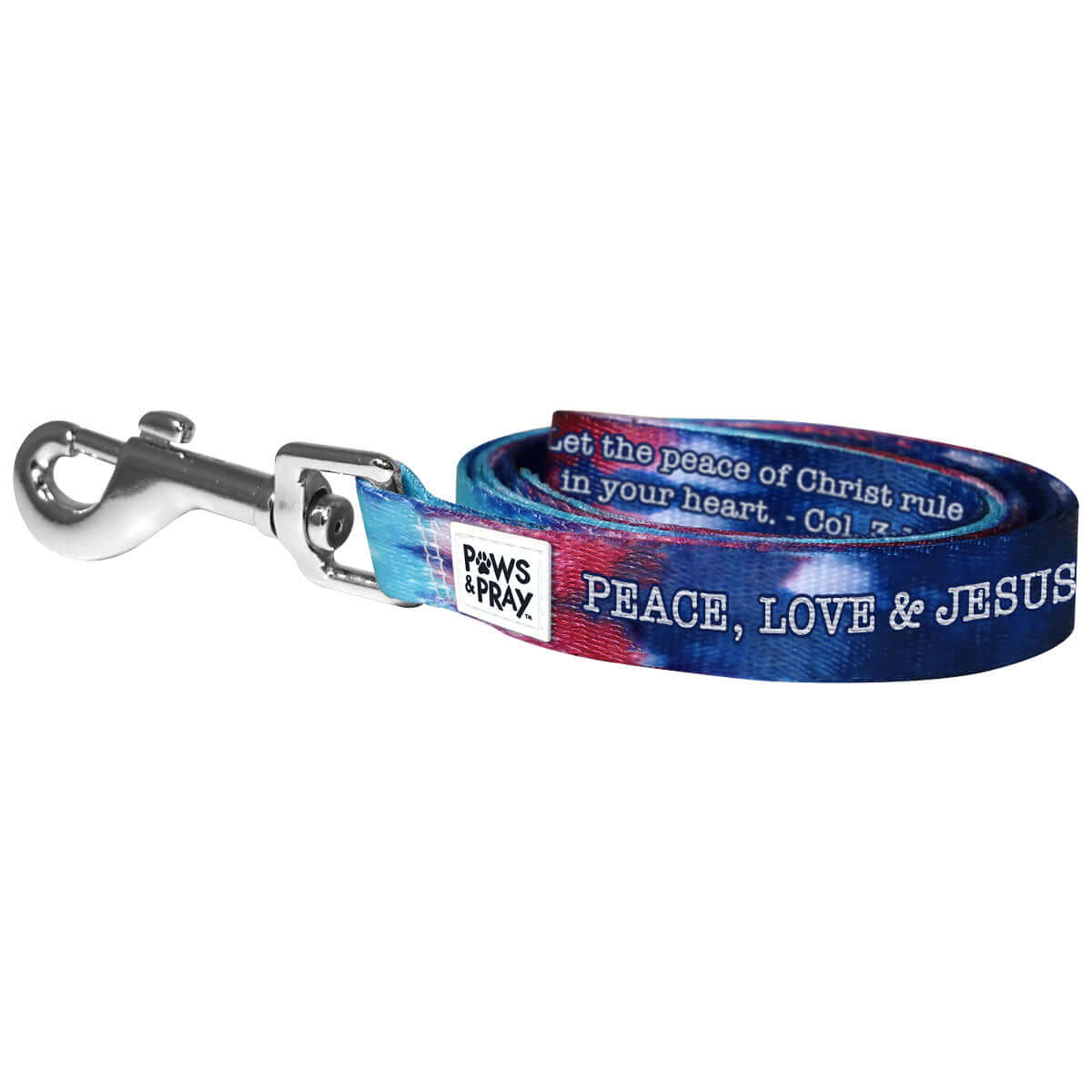 Download Paws Pray Peace Love Jesus Pet Leash Kerusso Christian Apparel Gifts