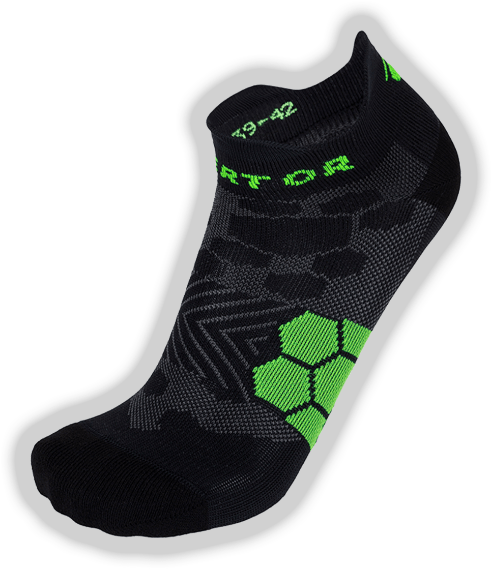 Enertor run socks outlined