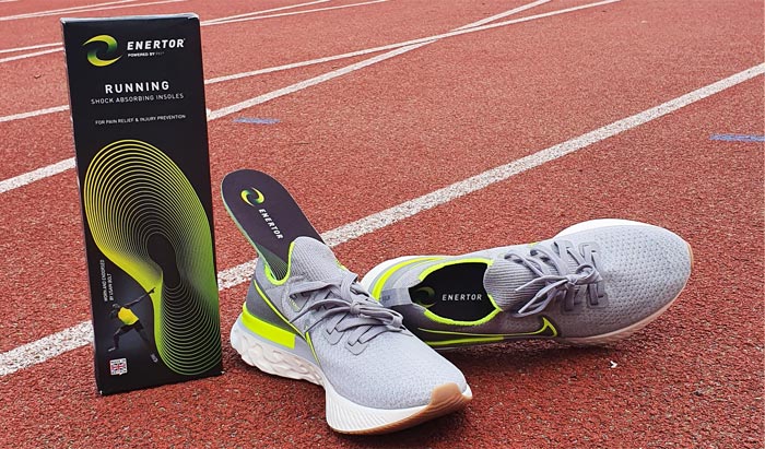 Running Insoles on an Athletics track