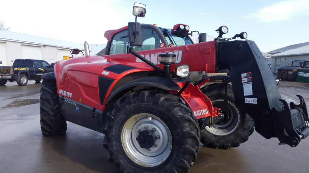 2014 Manitou Mlt 840 115ps 9000 Lb Diesel Pneumatic Telehandler Enclosed Cab 25 Reach 350 Hours 5823