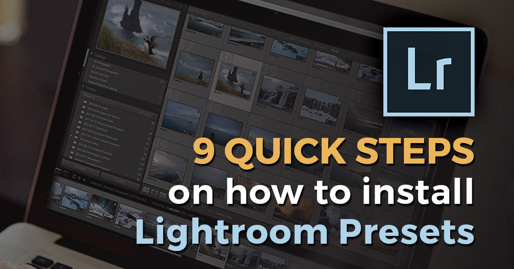 install lightroom cc presets