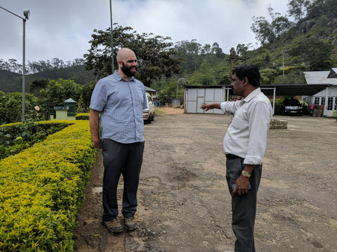 Meeting an organic planter in Sri Lanka