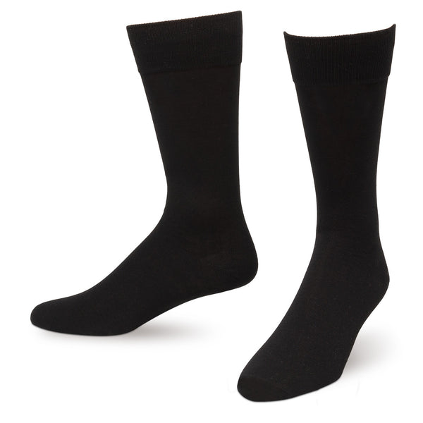 Black Solid Color Men's Dress Socks King Size – Sock Market