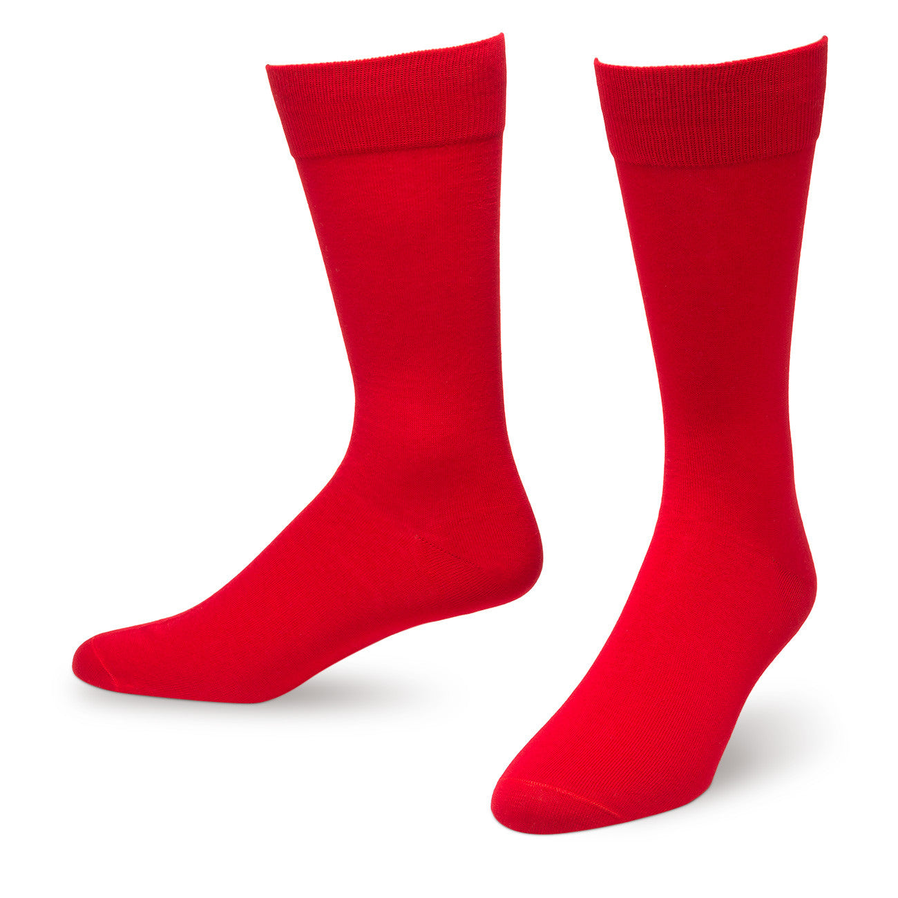 Red Solid Color Men's Dress Socks Sock Market