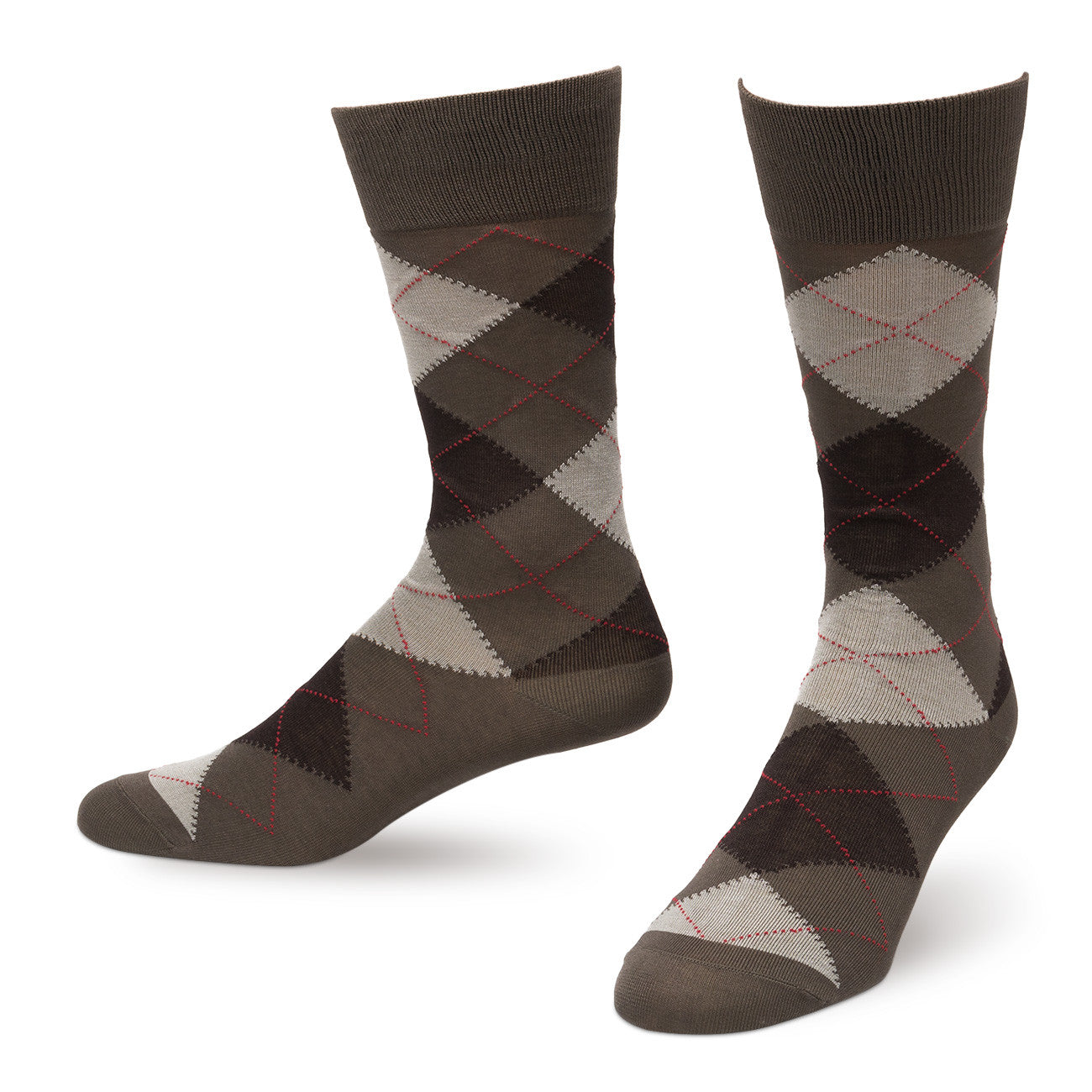 Mocha Argyle Men's Dress Socks – Sock Market